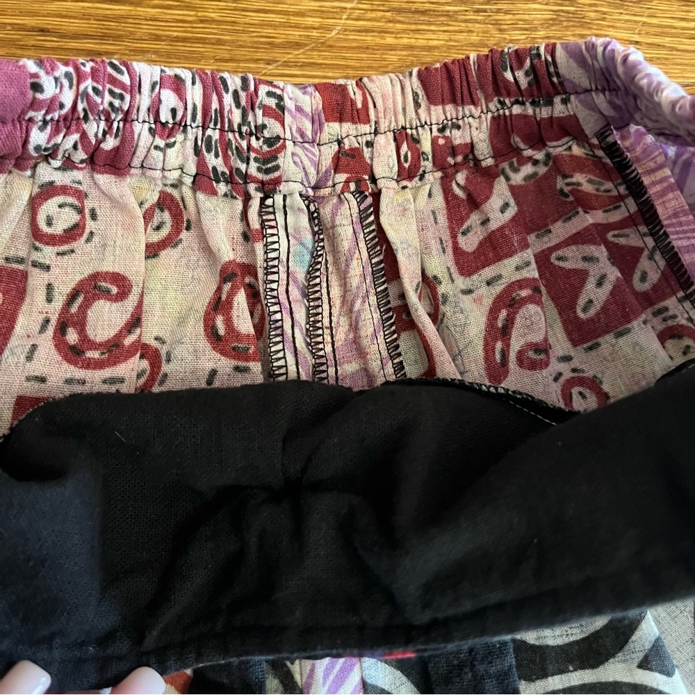 Boho hippie patchwork harem pants M festival - image 5